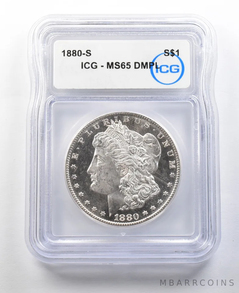 1880-S Morgan Silver Dollar MS65 DMPL ICG *0327