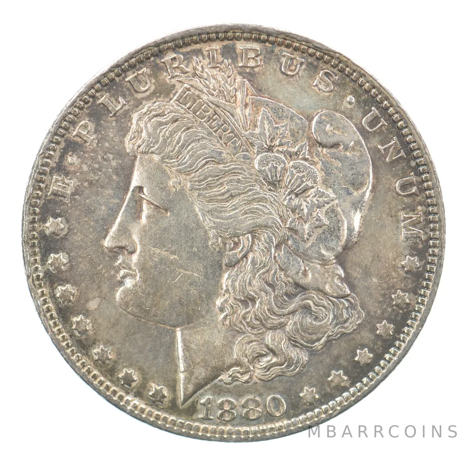 1880-O Morgan Silver Dollar Beautiful Tone a1941