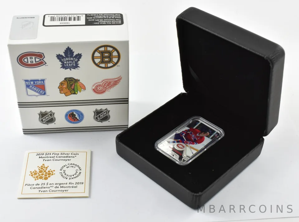 2019 Canada 25 Dollars Silver Montreal Canadiens Yvan Cournoyer W/ OGP *4765
