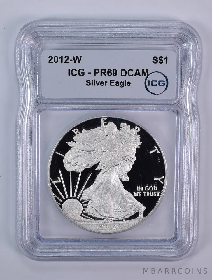 2012-W American Silver Eagle PR69 DCAM ICG