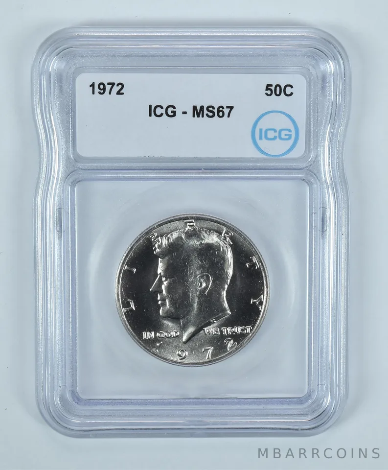 1972 Kennedy Half Dollar MS67 ICG