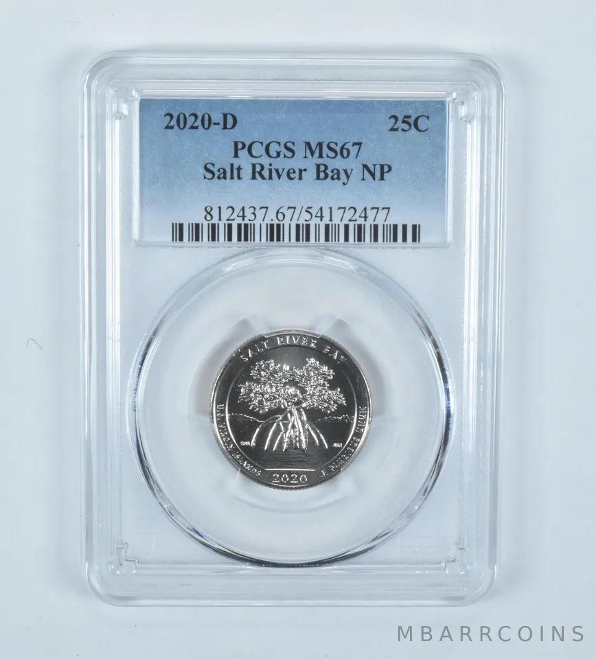 2020-D Washington Quarter ATB Salt River Bay MS67 PCGS