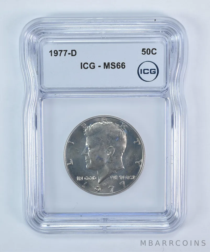 1977-D Kennedy Half Dollar MS66 ICG
