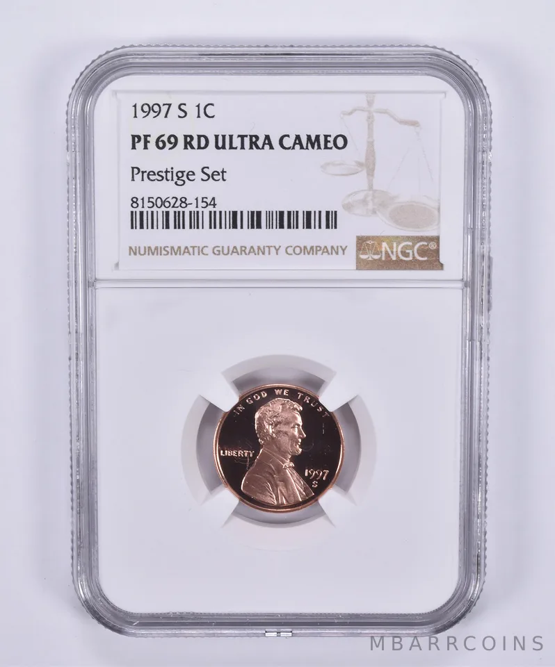 1997-S Lincoln Memorial Cent Prestige Set PF69 UCAM NGC Brown Label