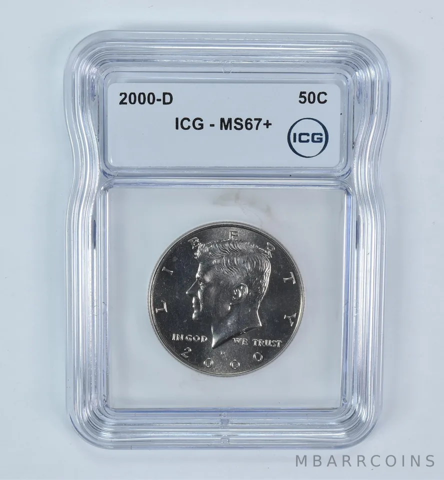 2000-D Kennedy Half Dollar MS67+ ICG