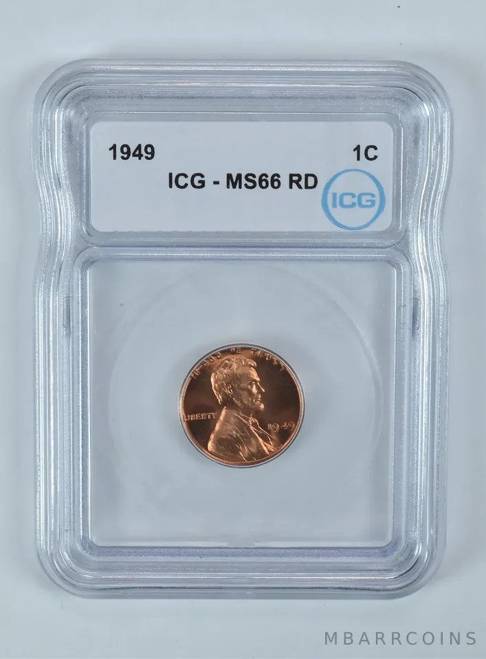 1949 Lincoln Wheat Cent MS66 RD ICG