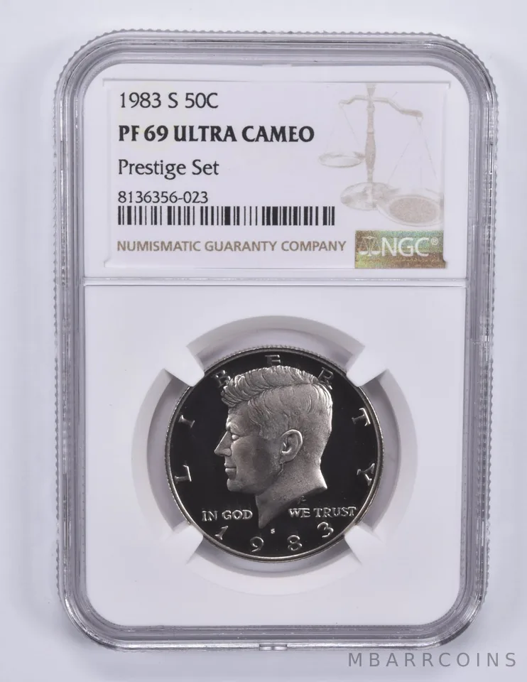 1983-S Kennedy Half Dollar Prestige Set PF69 UCAM NGC Brown Label