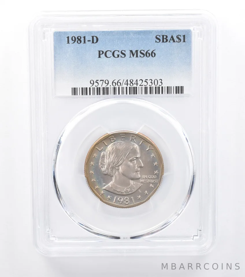 1981-D Susan B Anthony $1 MS66 PCGS Beautiful Tone a7739