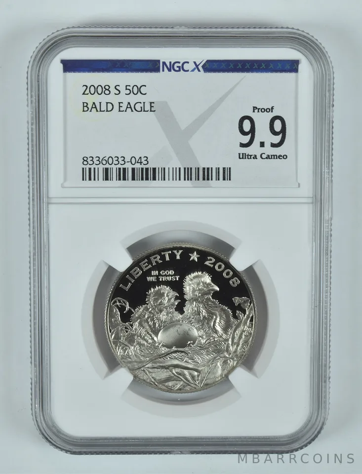 2008-S Bald Eagle Commemorative Half Dollar Proof 9.9 UCAM NGC X NGCX