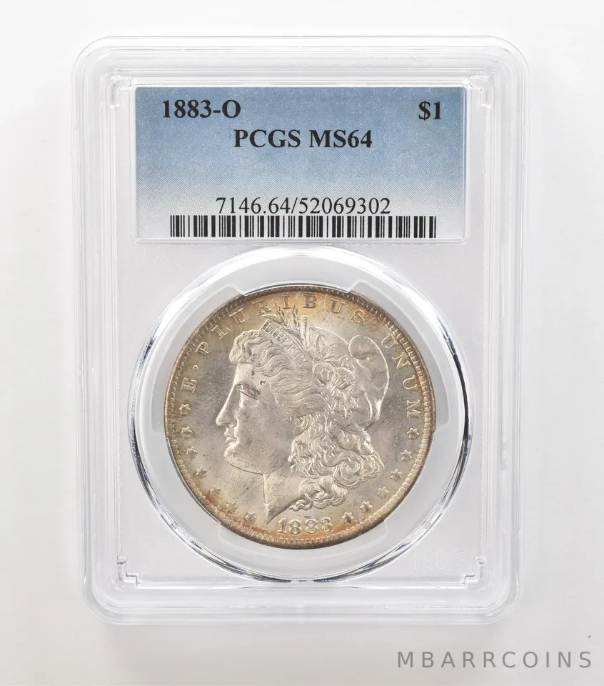 1883-O Morgan Silver Dollar MS64 PCGS Peripheral Tone *6924