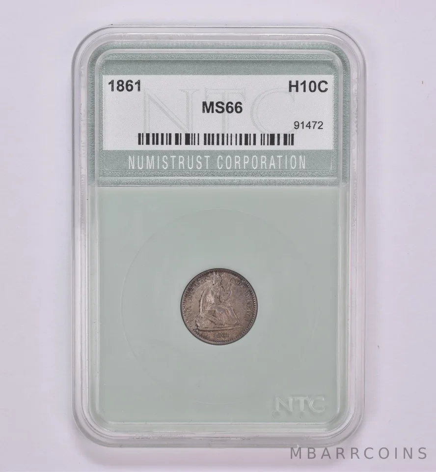 1861 Seated Liberty Half Dime Beautiful Tone *0468