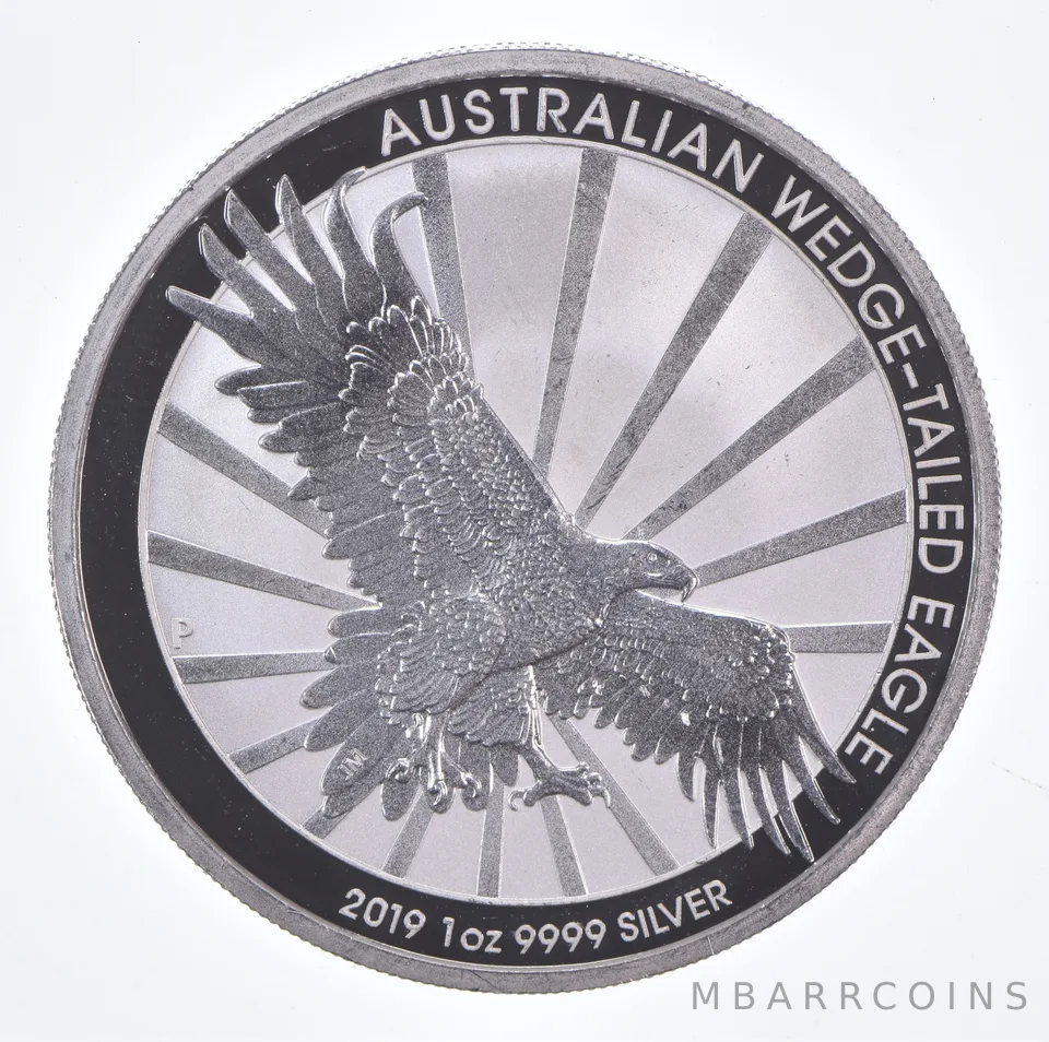 Better Date 2019 Australia $1 1 Oz. Silver Wedge-Tailed Eagle World Coin *738