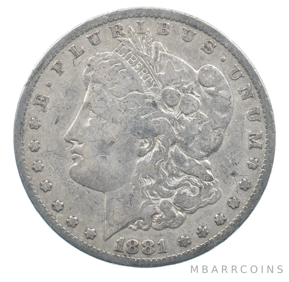 Early - 1881 Morgan Silver Dollar - 90% US Coin *931