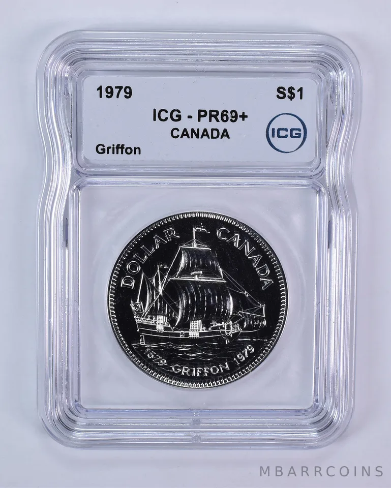 1979 Canada 1 Dollar Silver Griffon PR69+ ICG