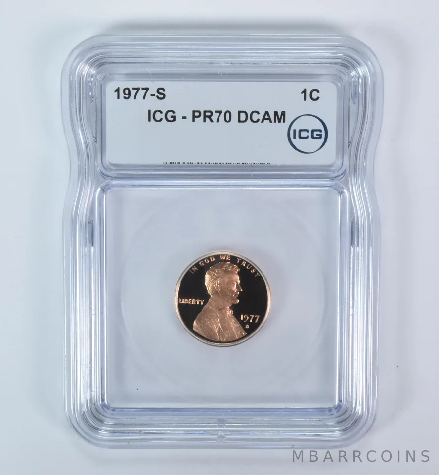 1977-S Lincoln Memorial Cent PR70 DCAM ICG