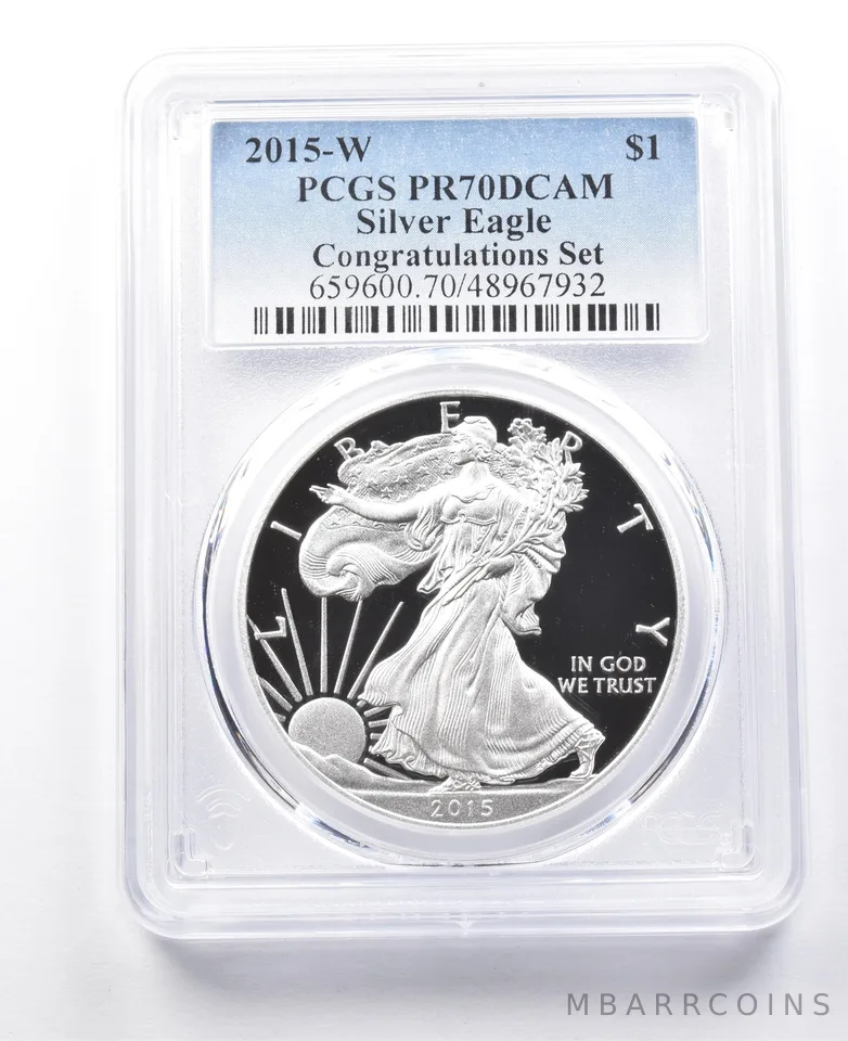 2015-W American Silver Eagle Congratulations Set PR70 DCAM PCGS *6871