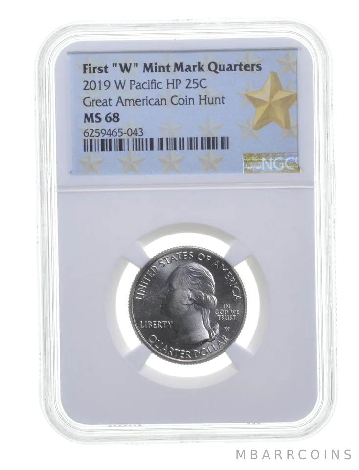 MS68 2019-W War In The Pacific HP Quarter - Graded NGC a3630