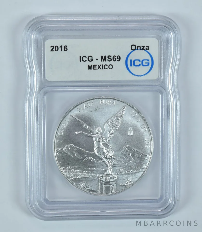 2016 Mo Mexico 1 Onza Silver Libertad MS69 ICG
