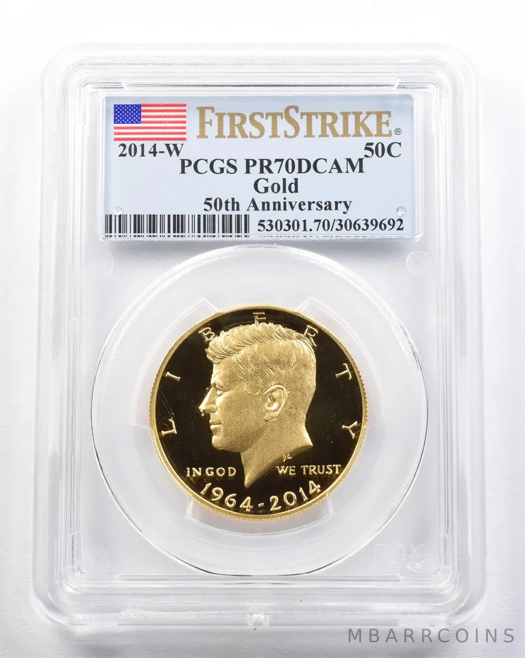 2014-W Gold Kennedy Half Dollar First Strike PR70 DCAM PCGS *2123