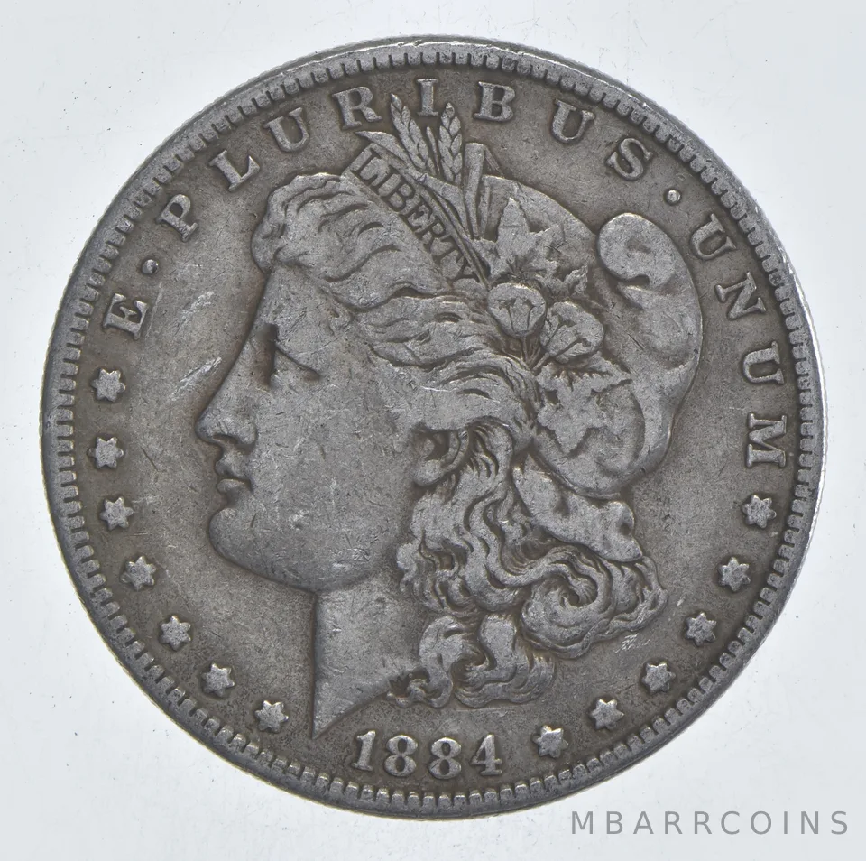 Early - 1884 Morgan Silver Dollar - 90% US Coin *090