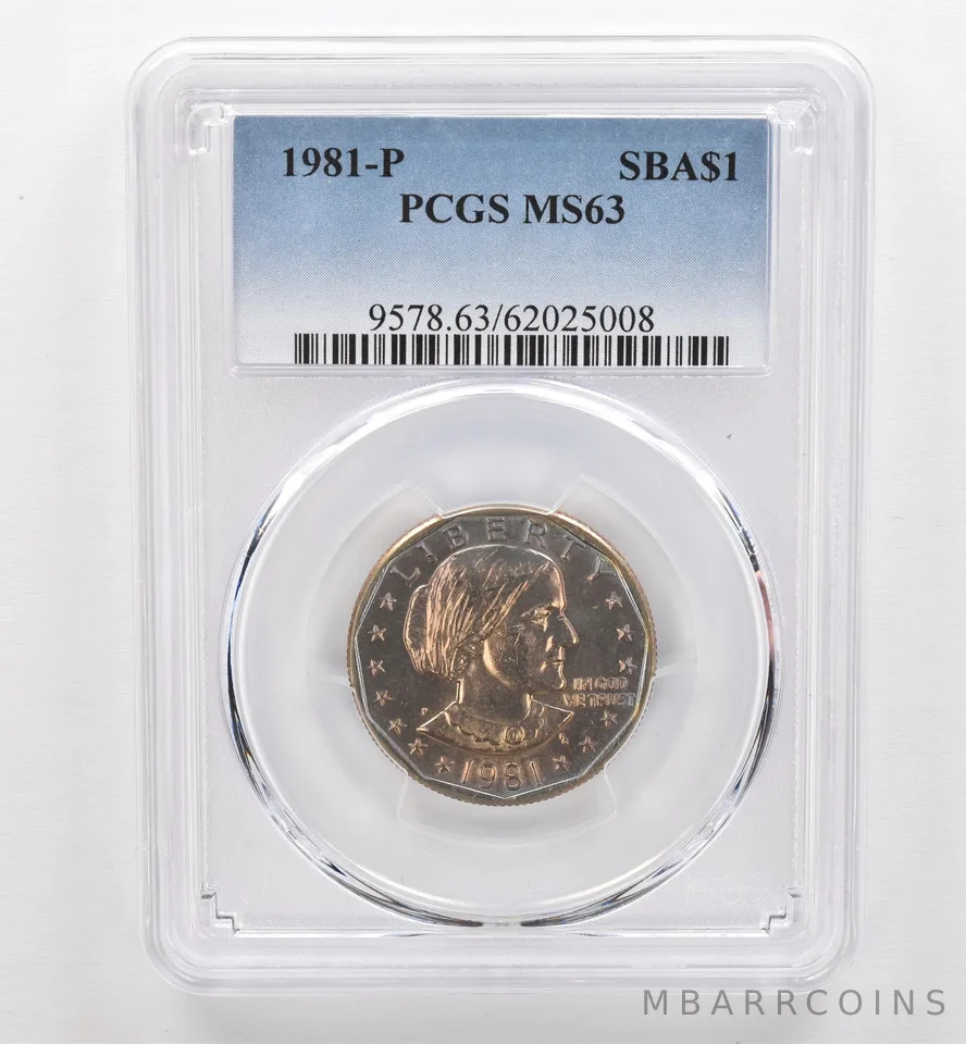 1981-P Susan B Anthony $1 MS63 PCGS Beautiful Tone *9544