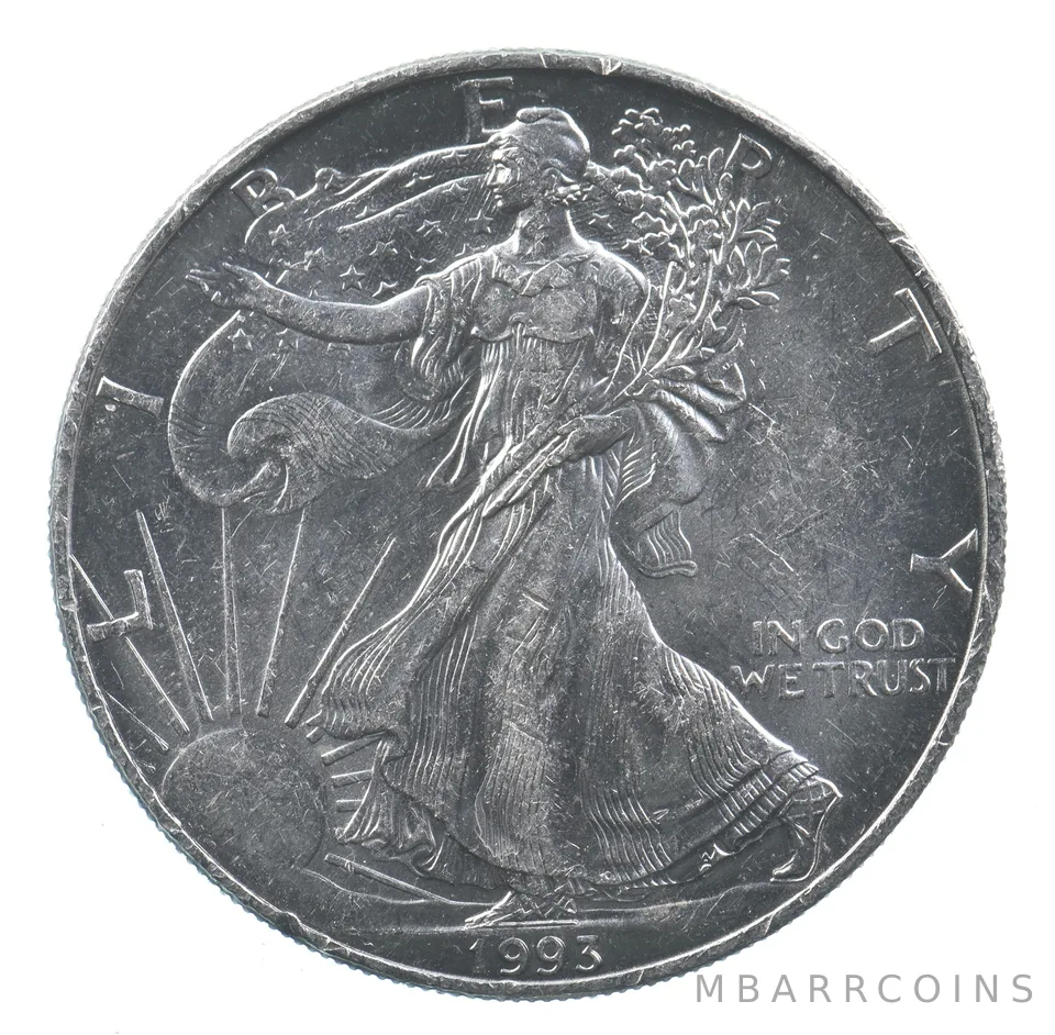 Better Date 1993 American Silver Eagle 1 Troy Oz .999 Fine Silver *641