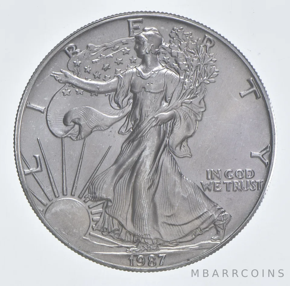 Better Date 1987 American Silver Eagle 1 Troy Oz .999 Fine Silver *975