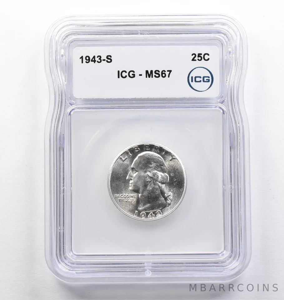 1943-S Washington Quarter MS67 ICG *9434