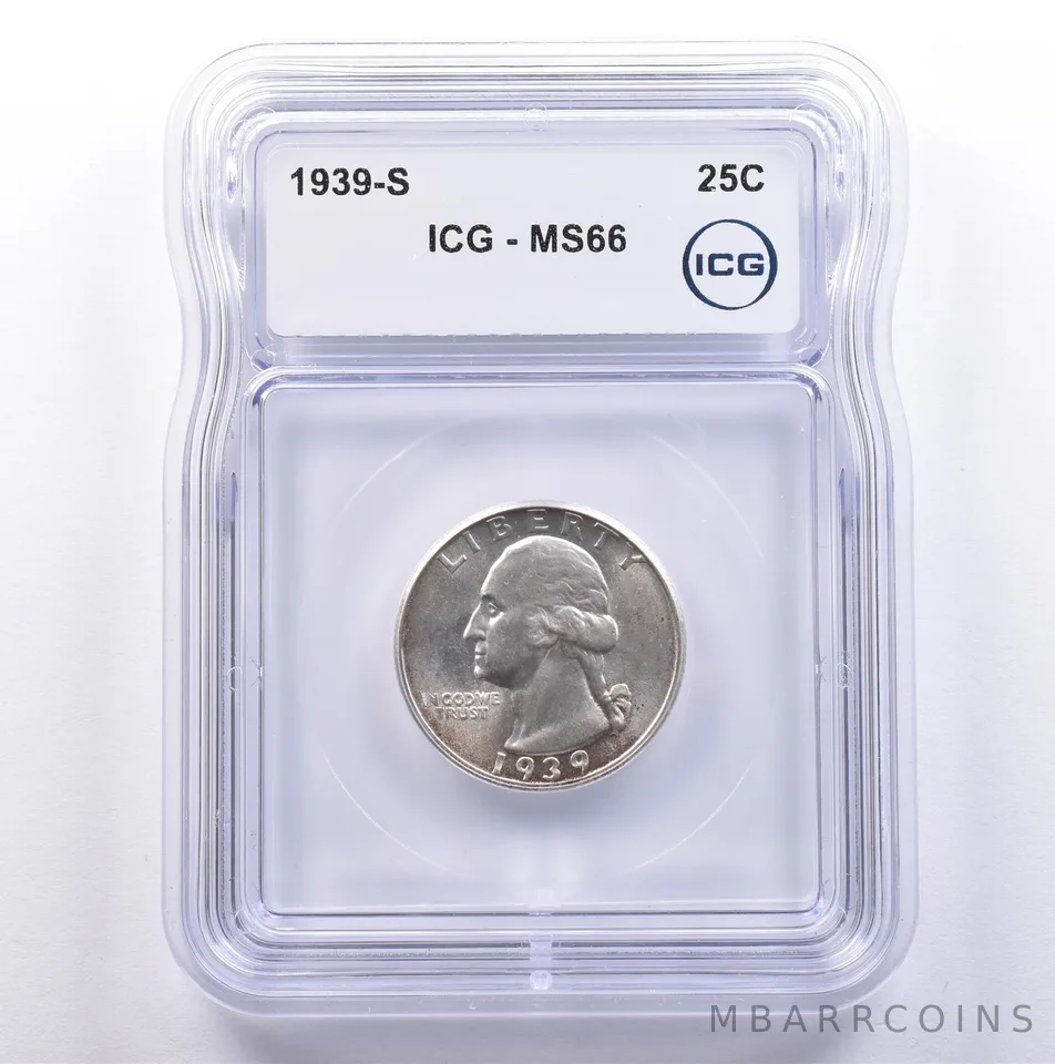 1939-S Washington Quarter MS66 ICG *9115