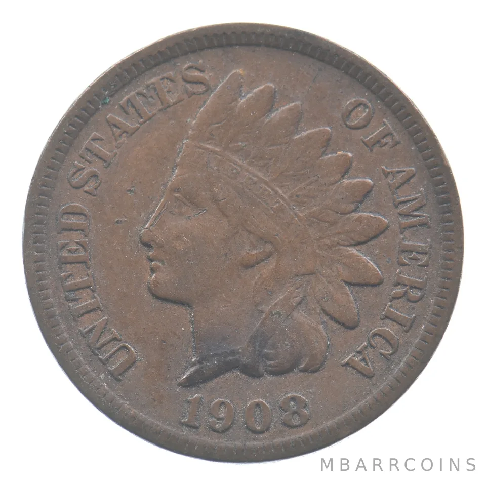 1908-S Indian Head Cent *8837