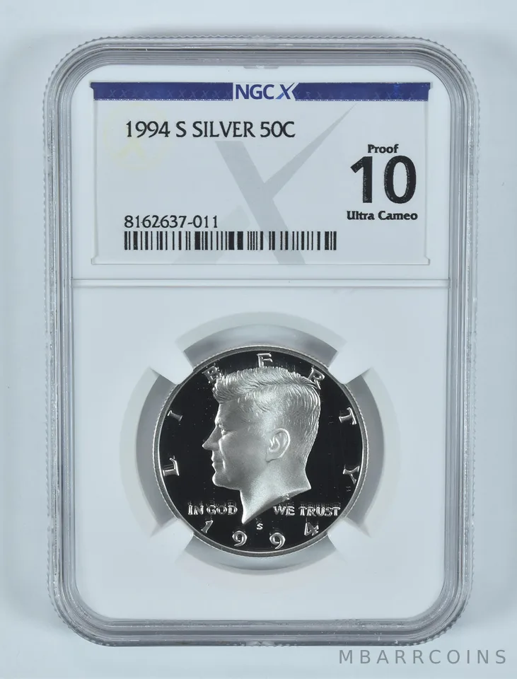 1994-S Kennedy Half Dollar Silver Proof 10 UCAM NGC X NGCX