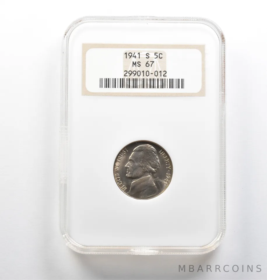MS67 1941-S Jefferson Nickel NGC Upgrade? Old Holder *0747