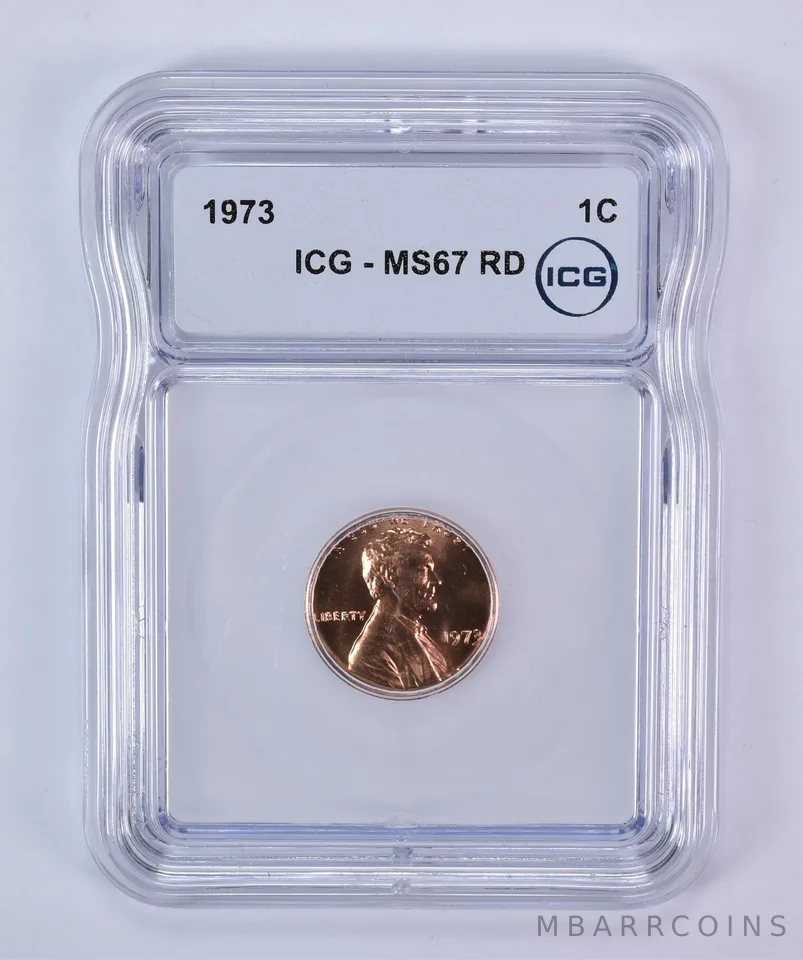 1973 Lincoln Memorial Cent MS67 RD ICG