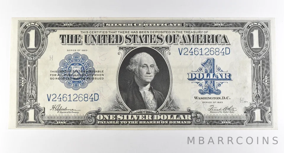1923 $1 Silver Certificate Large Note Blue Seal *2996