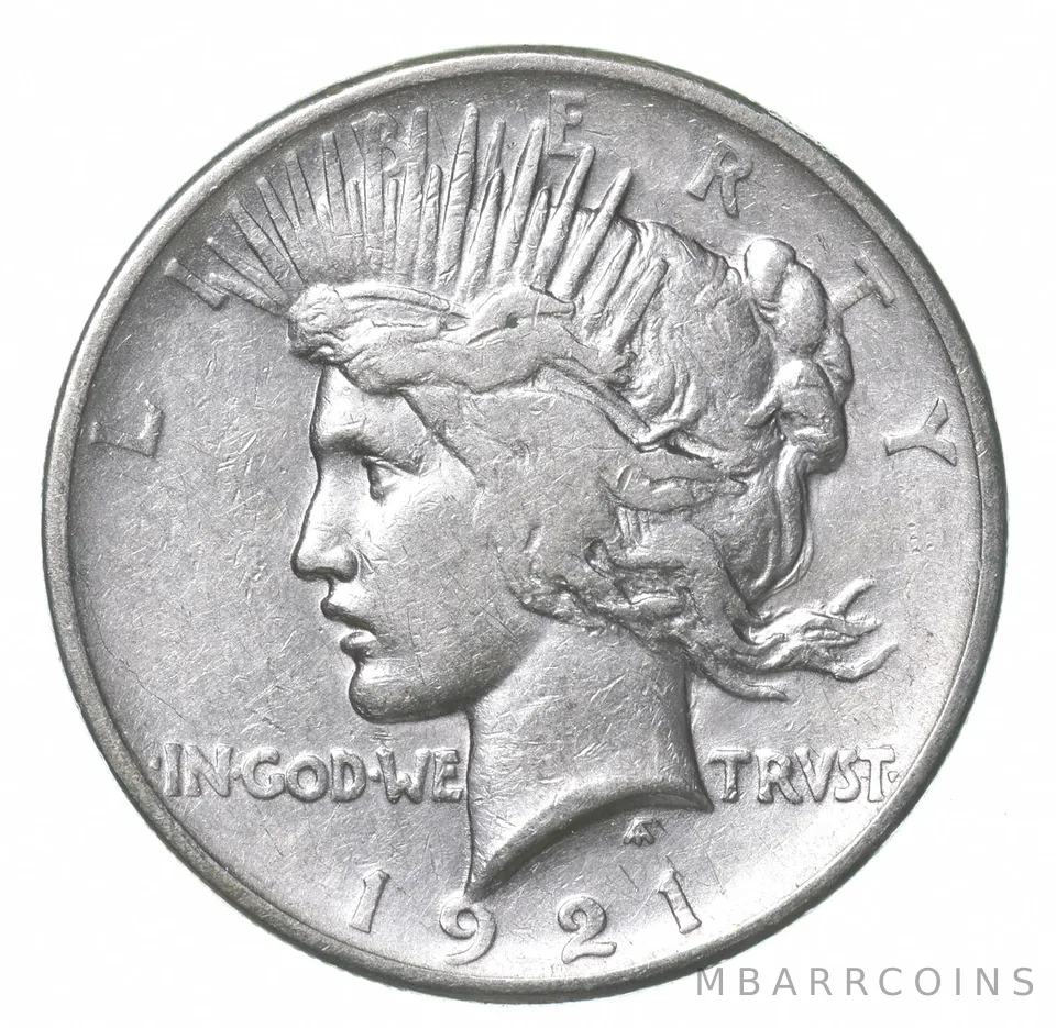 1921 Peace Silver Dollar a4336