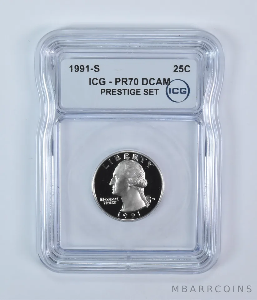 1991-S Washington Quarter Prestige Set PR70 DCAM ICG