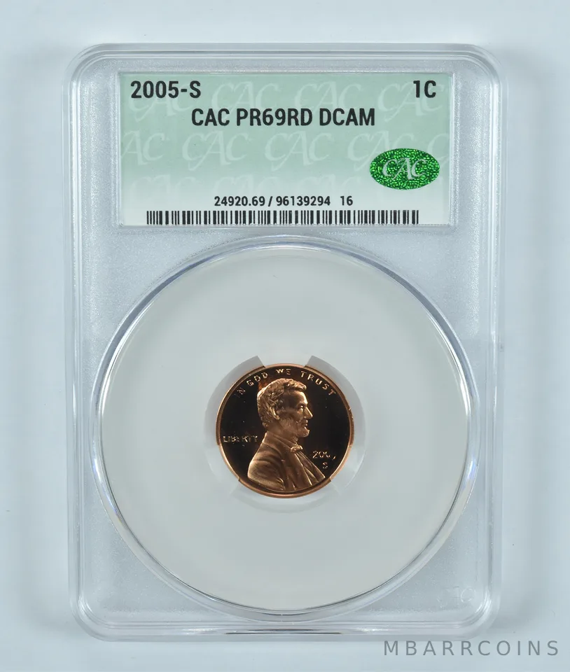 2005-S Lincoln Memorial Cent PR69 RD DCAM CAC CACg
