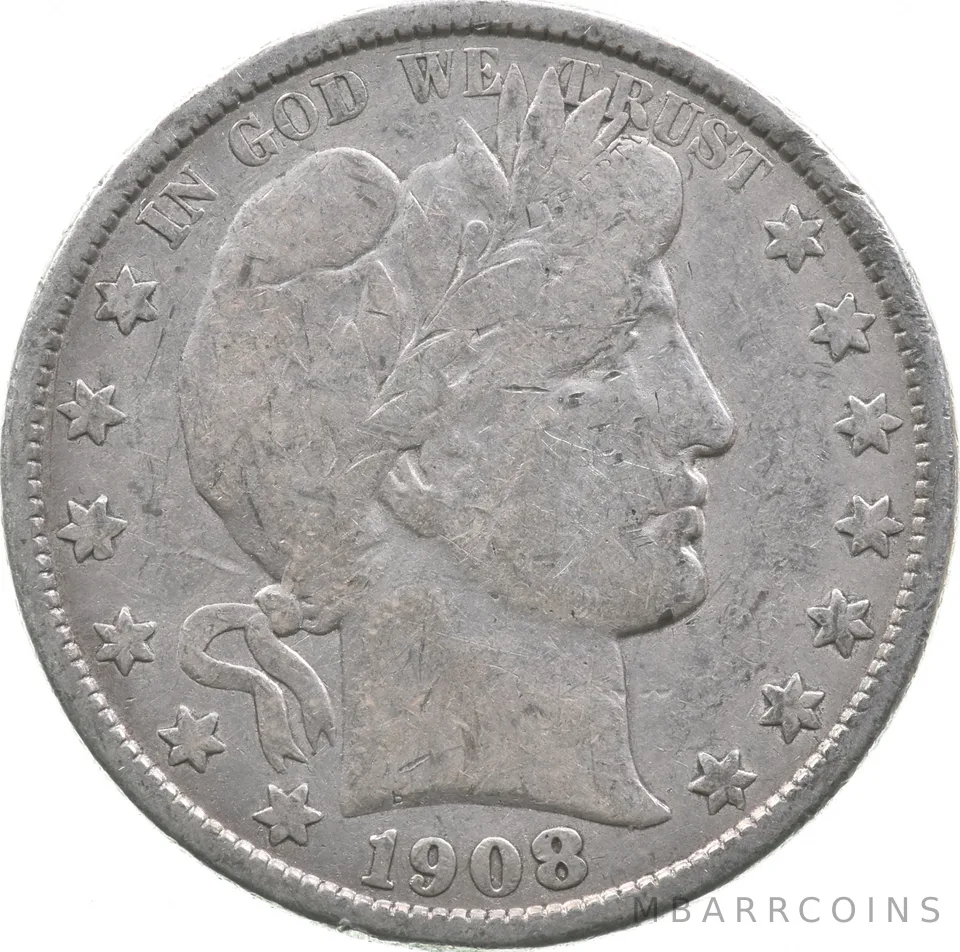 1908-O Barber Half Dollar *3794