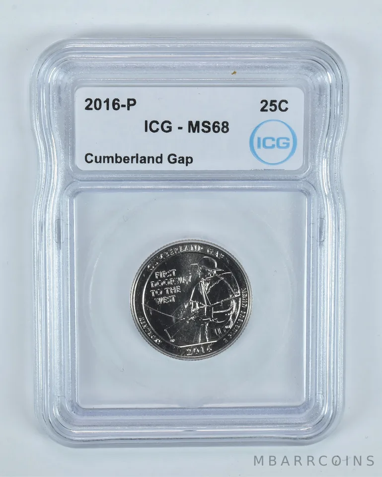 2016-P Washington Quarter ATB Cumberland Gap MS68 ICG