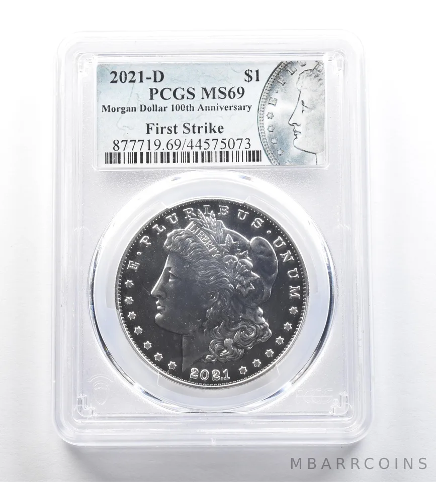 2021-D Morgan Silver Dollar First Strike MS69 PCGS *7240