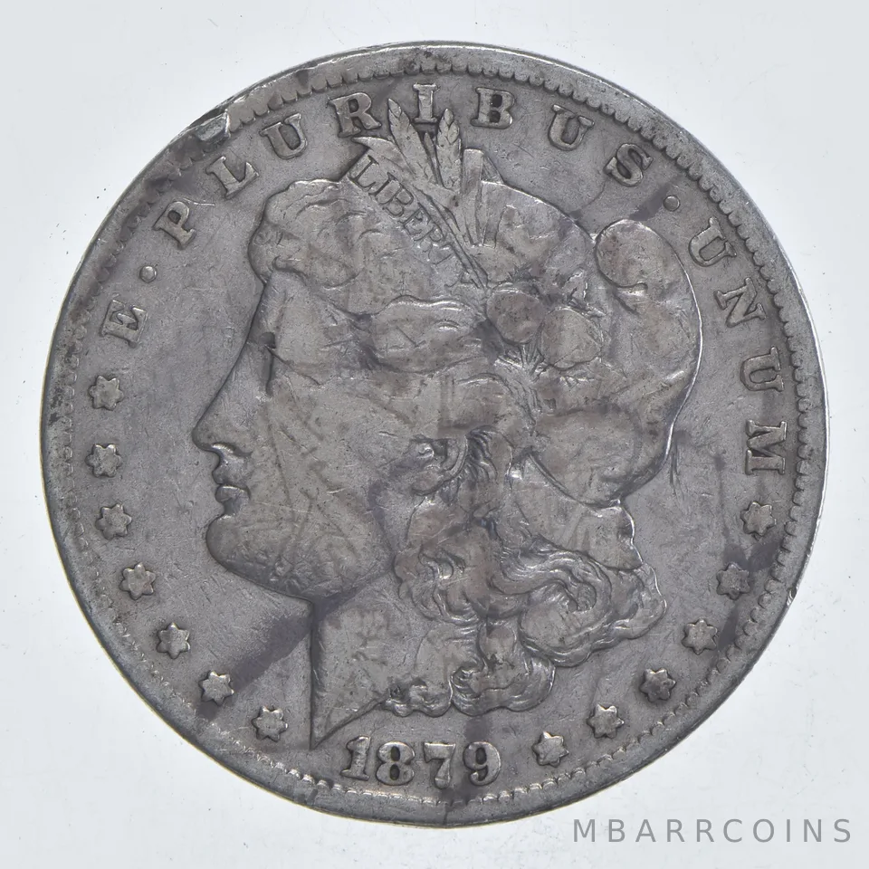 Early - 1879-S Morgan Silver Dollar - 90% US Coin *982