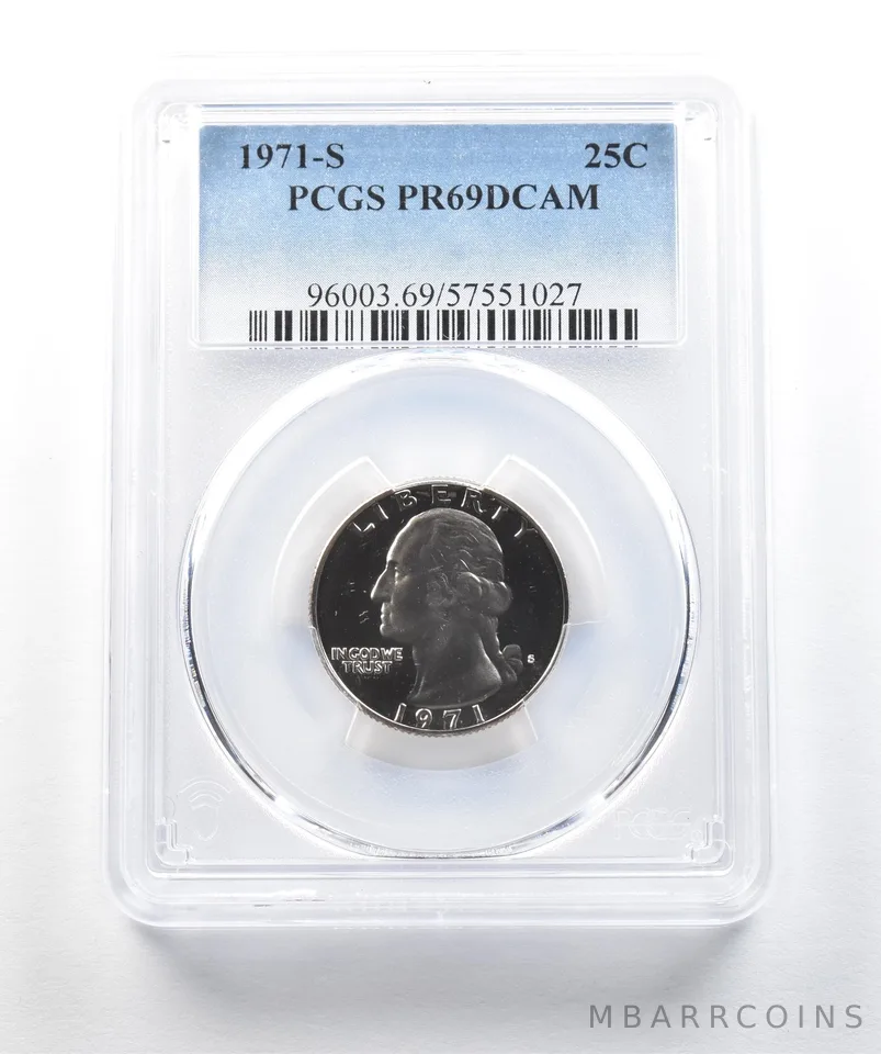 1971-S Washington Quarter PR69 DCAM PCGS