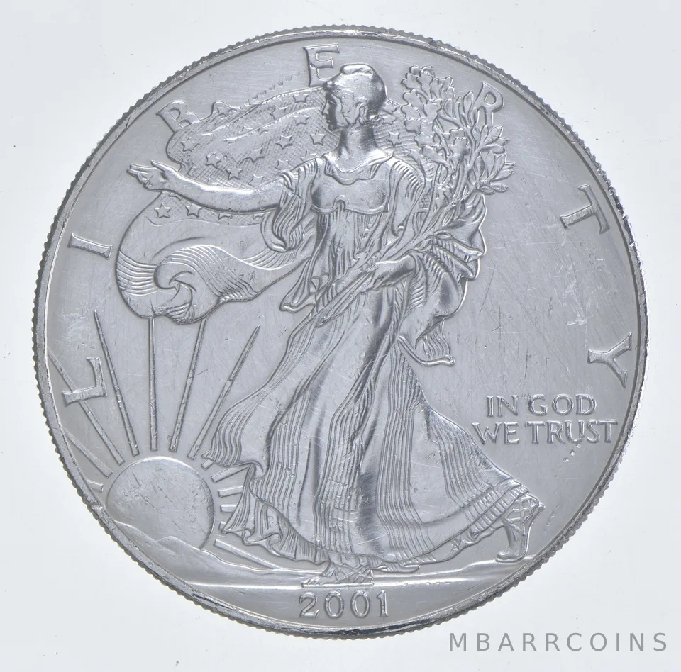 Better Date 2001 American Silver Eagle 1 Troy Oz .999 Fine Silver *097