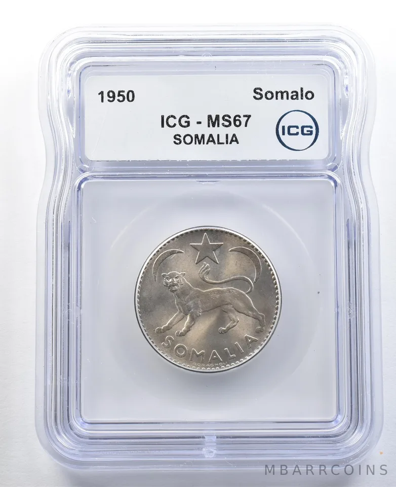 1950 Somalia Somalo MS67 ICG *3272