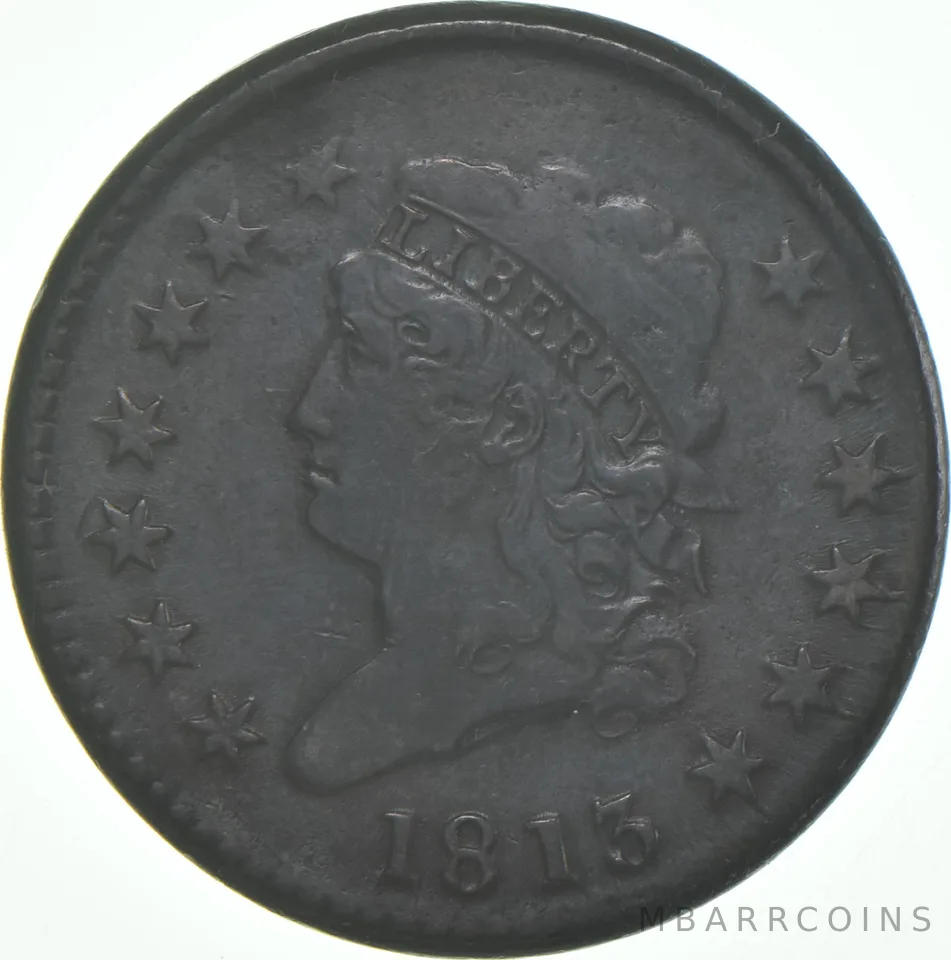 1813 Classic Head Large Cent a7965
