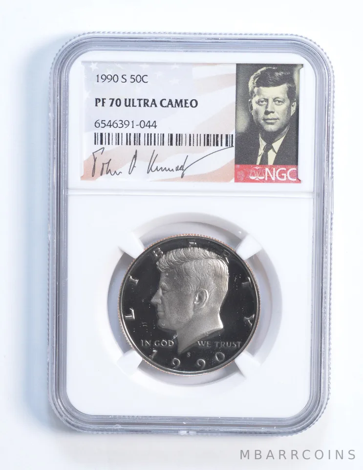1990-S Kennedy Half Dollar PF70 NGC Special Lbl