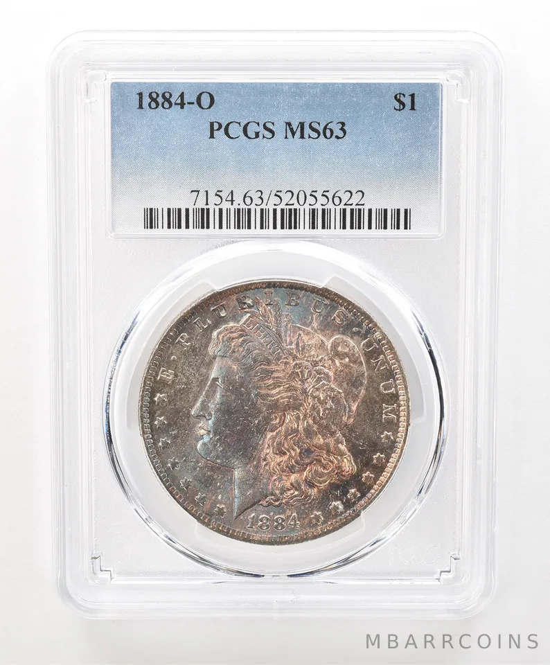 1884-O Morgan Silver Dollar MS63 PCGS Beautiful Tone *6645