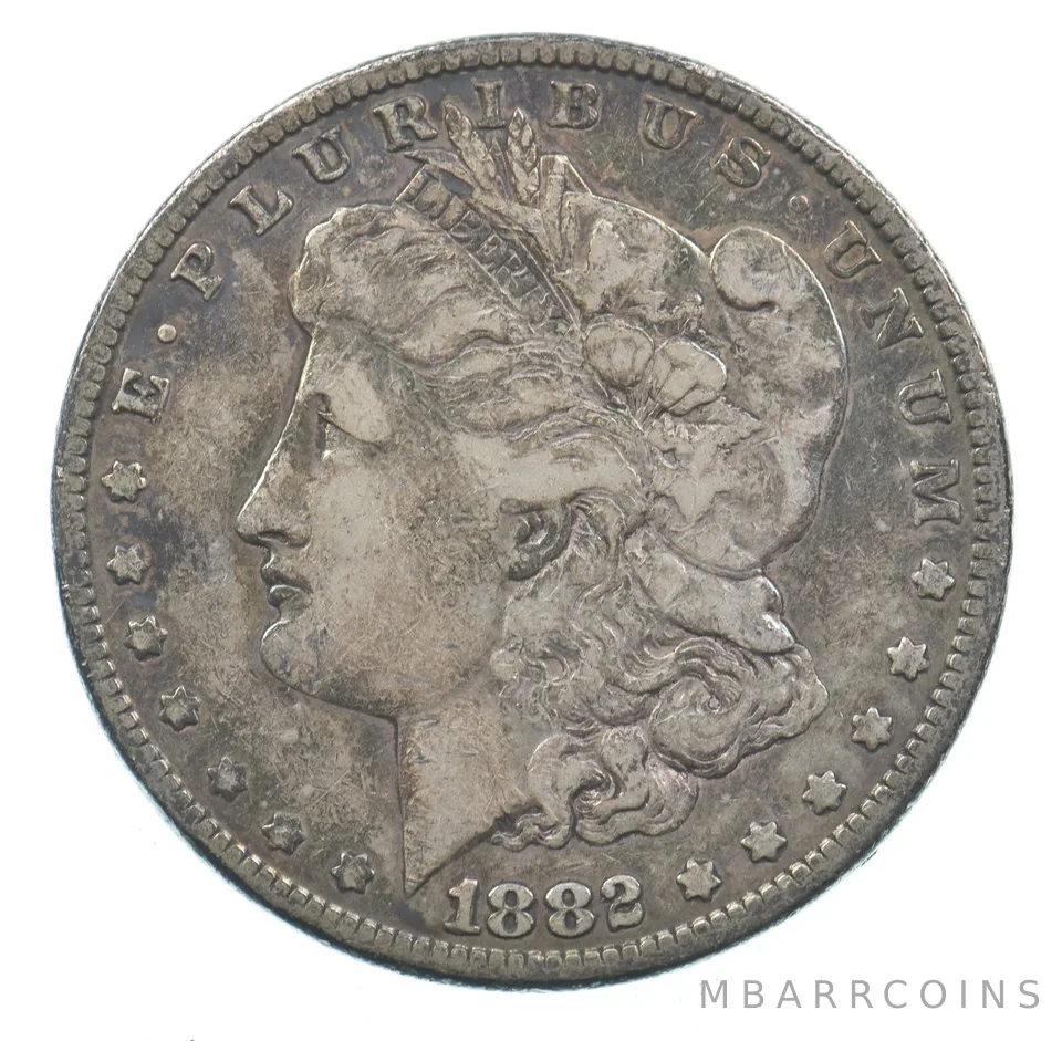Early - 1882 Morgan Silver Dollar - 90% US Coin *761