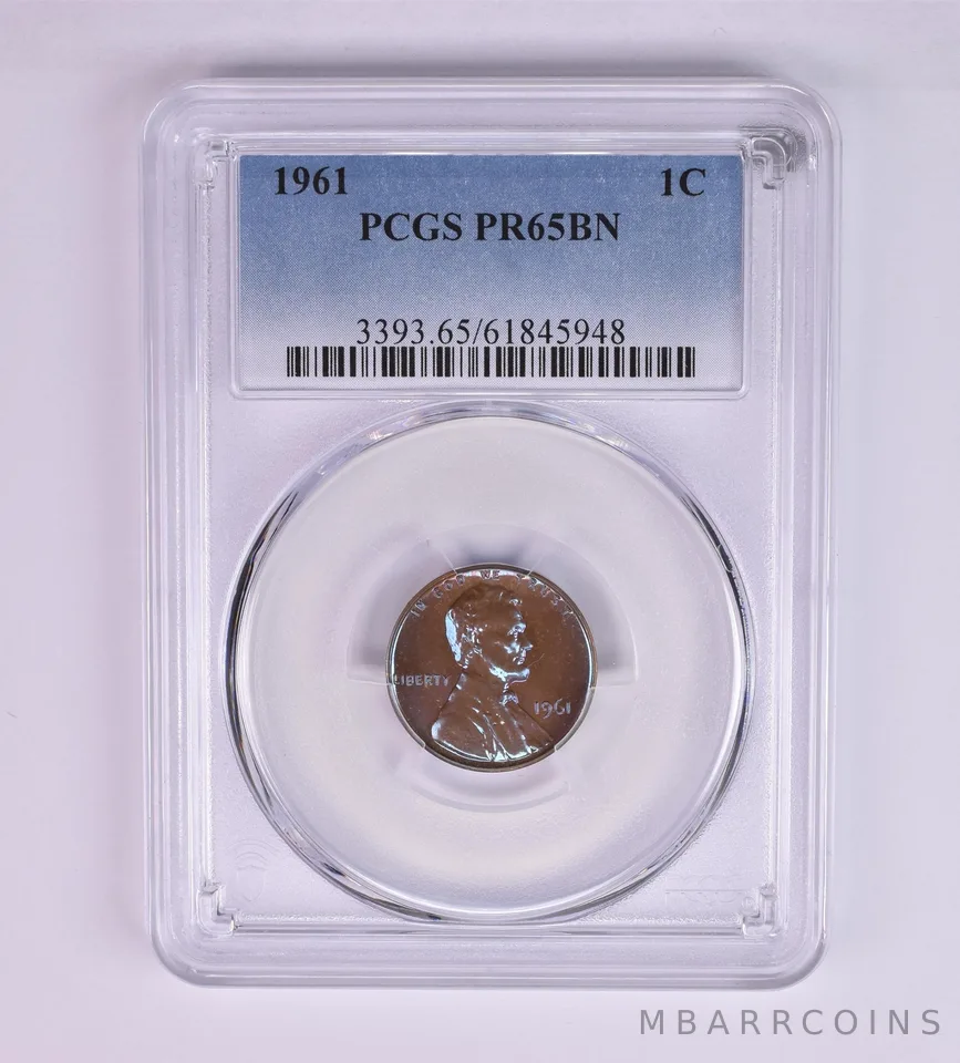 1961 Lincoln Memorial Cent PR65 BN PCGS Beautiful Tone *1243