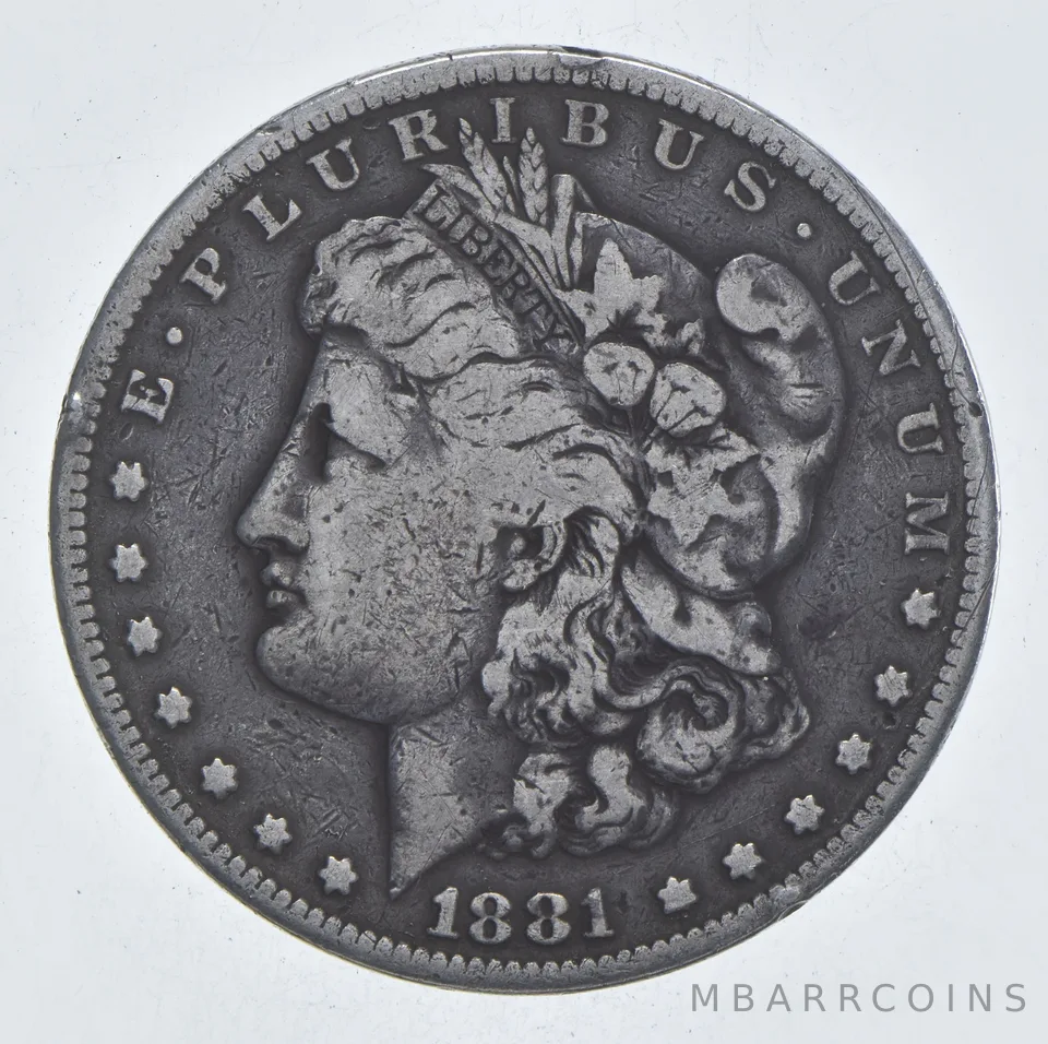 Early - 1881-S Morgan Silver Dollar - 90% US Coin *076